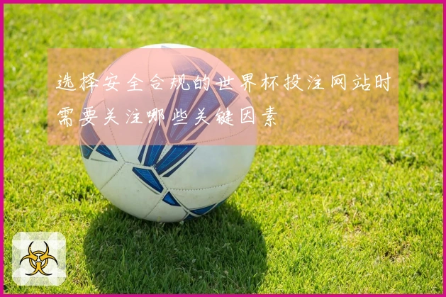选择安全合规的世界杯投注网站时需要关注哪些关键因素
